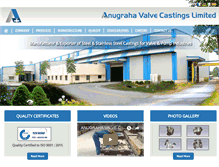 Tablet Screenshot of anugrahavalvecastings.com